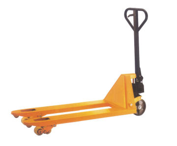 Solid Polyurethane Pallet Jack With Strengthened Control Handle And Welded Steel Plate