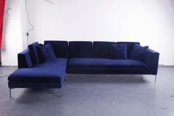 B&B italia Charles sofa in velvet fabric