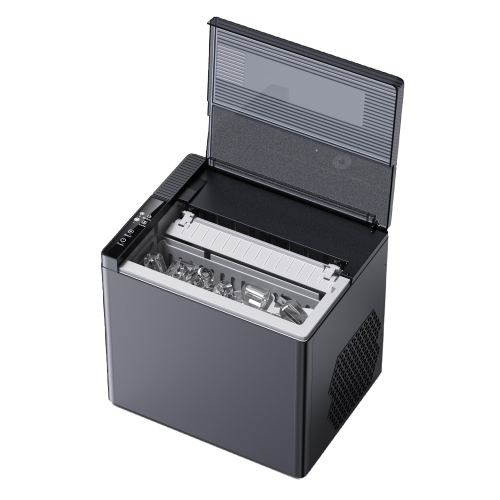 Tragbare 2025 Bullet-Eismaschine, 1,2 l, 8 Würfel, 6 Minuten, 26 lb/Tag
