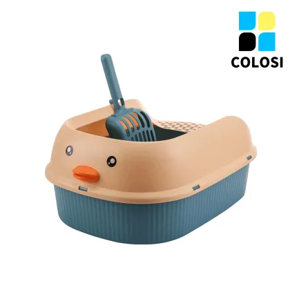 Cartoon cat litter box