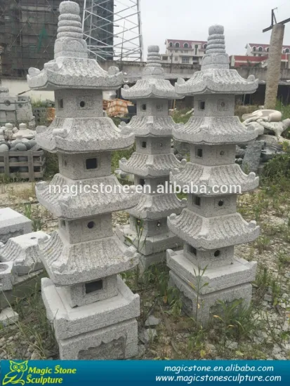 stone garden granite pagoda