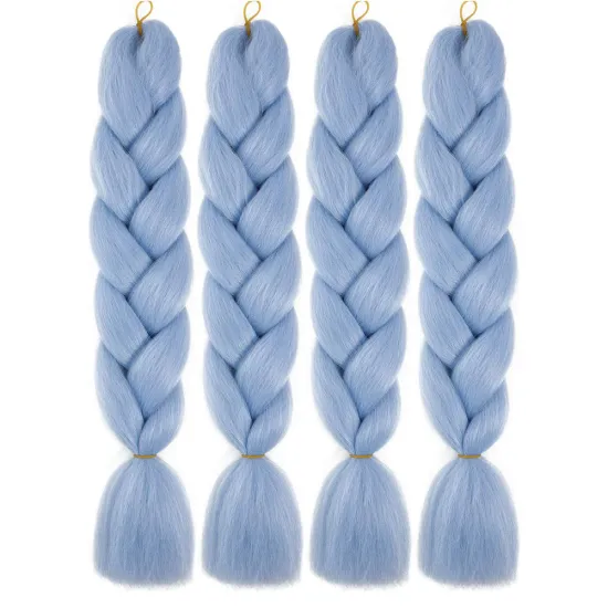 Lowest price Ombre Braiding Hair Light blue ombre red Braiding hair Jumbo Braids Synthetic Hair Extensions