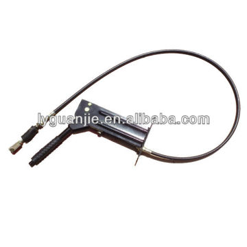 GJ1112H hand brake control lever with throttle cable for excavator