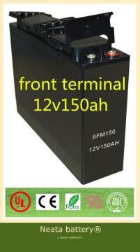 Neata High rate front terminal sealed lead acid battery 12v 150ah for Telecom&UPS systems