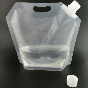 1L 3L 5L 10L transparent plastic standing spout-bag