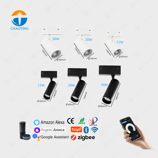 Tuya Zigbee Magnetic Track Light Set - 220V, Dimmable, Adjustable, LED Spot Light