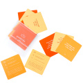 Personalized Spiritual Positive Shower Cards with Wood Stand