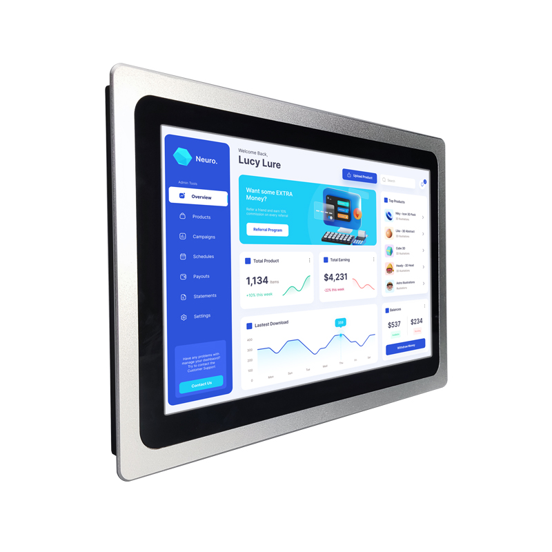256G Windows embedded all in one industrial pcs