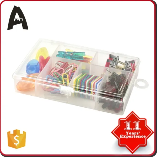 Metal eco-friendly colorful High Quality Plastic clip Set paper office stationery set