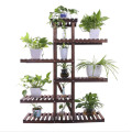 Carbonized Wood Plant Stand Holder Flower Display Rack