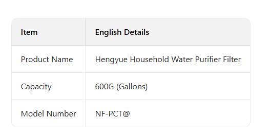 1-600G (Gallons)