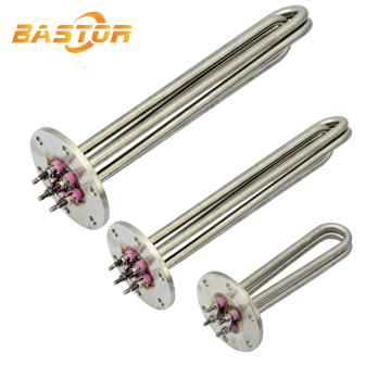 9KW Industrial Oil Boiler Electric Flange Immersion Heater for 380V Water
