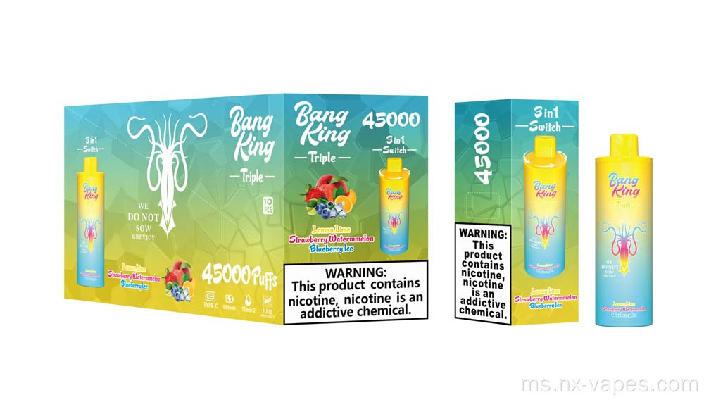 Bang King Triple 45000 pena pakai buang