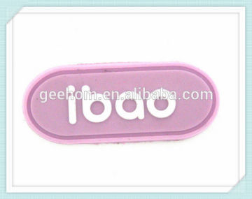 custom soft pvc rubber label for baby clothes