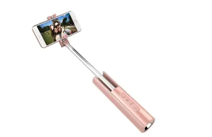 Selfie stick flashlight power bank