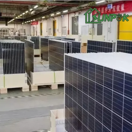 Sunpok 590W Monocrystalline Solar Panel: Supports Up to 600W with 550W Maximum Power Output