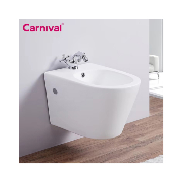 Home Use Wall Mounted Porcelain Bidet for Bathroom Ceramic Wall Hung WC Cleaning