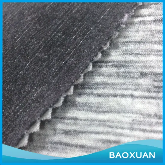 65%%Polyester 31%cotton 4%spandex t/c/sp all kinds of colors space dyed scuba fabric knitted for garment