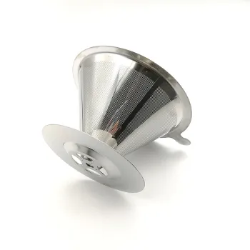 Food Grade Reusable Stainless Steel Coffee Filter Cone Strainer