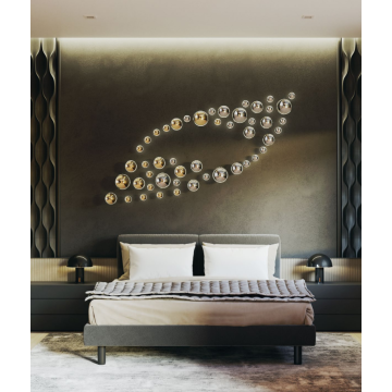 Custom design crystal luxury modern big project chandelier