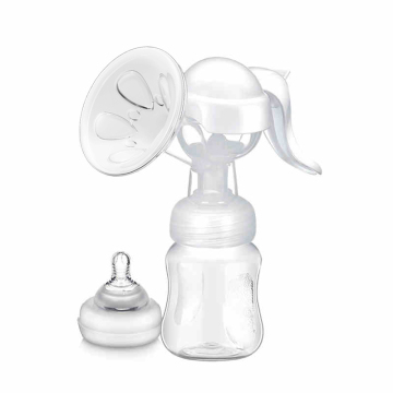 YOUHA Manual Breast Pump: Safe and Efficient Milk Extraction with Nipple Suction for Baby Feeding, BPA-Free 150ml PP Milk Bottle