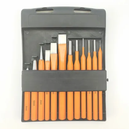 Professional 12 Pcs Hand Tool Drive Punch Set & Chisel Punch Set