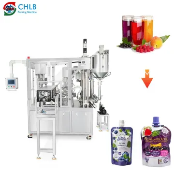 Automatic Energy Drink and Fruit Juice Pouch Filling and Capping Machine
