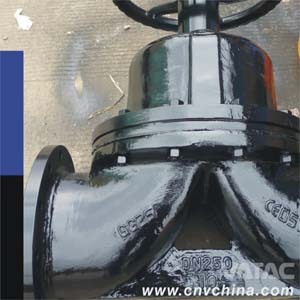 Bs/ API Std Flanged Weir Cast Iron Diaphragm Valve