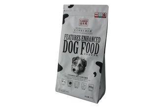 Resealable Quad Seal Pouch Meal Packaging , Metallized Stan