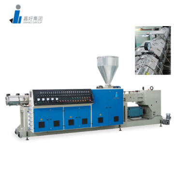 Parallel twin screw plastic extruding machine