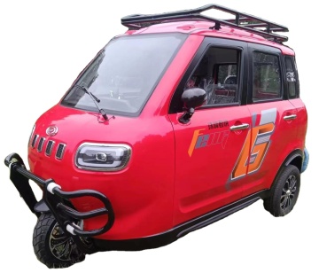 Triciclo elétrico de 60v totalmente fechado - zhufengjunyue mini carro elétrico adulto