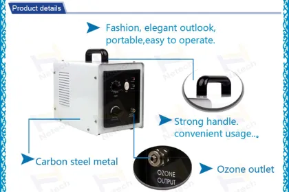 White colour 5g/hr cold corona discharge longevity generator ozone