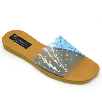 Fish mouth women's sandals with memory foam soles