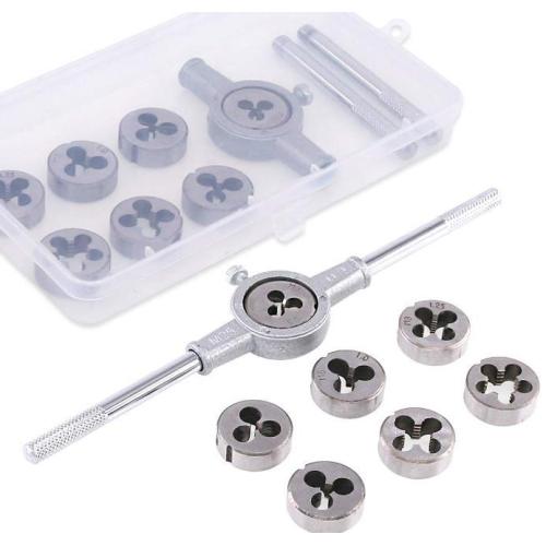 8PCS HSS Metric Hand Hand Tap และ Die Set