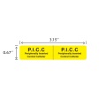Etiqueta de identificação do cateter PICC