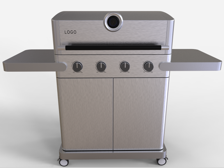 Novi dizajn 3 plamenika plinski roštilj za roštilj