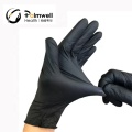 Czarne rękawiczki nitrylowe w proszku wolne od lateksu wolne od losu rękawiczki nitrynowe do przetwarzania żywności NBR Home Zastosowane