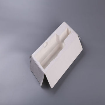 Recyclable Sugarcane Bagasse Pulp Molded Tray Bottle Insert