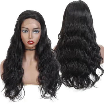 Wig factory 100% virgin brazilian wig, body wave swiss hd transparent wig ,long lace front human hair wig for black women