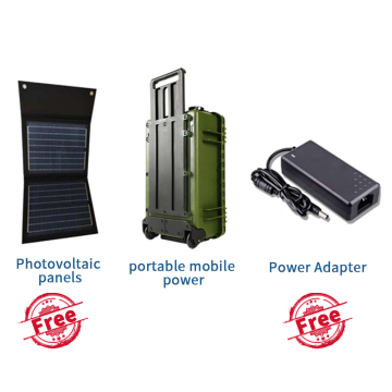 Portable 3000W Power Bank Station with Solar Charging Trolley Case