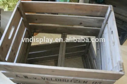 Vintage Storage Crate , Crate Wood , Distressed Wood Crate