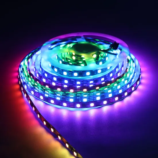 IP20 Indoor LED RGB Flexible Strip Light with WS2811 Chip, 5M Length, 60 LEDs, DC12V Power Supply