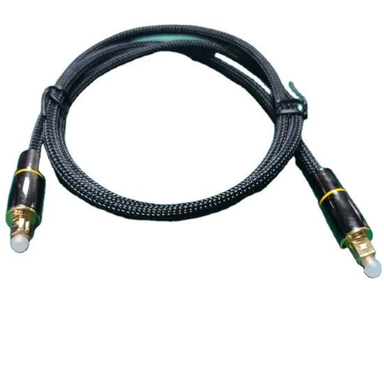 High Quality 24K Gold Plug 1m Digital Fiber Optical Audio Toslink Cable