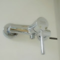 Menangani Single Faucet Kuningan Chrome Shower