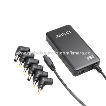 40W Universal AC Adapter with 17mm Housing, Digital LED Display, 2.1A USB Output, Fast Charging