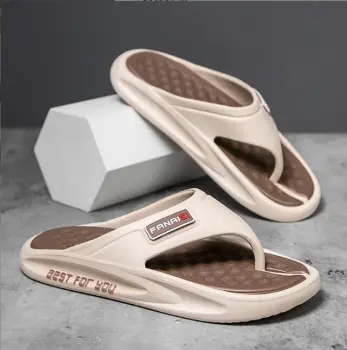 Wholesale Non-Slip Slides, Lazy Beach Sandals, EVA Flip Flops, and New Design Men's Home Slippers