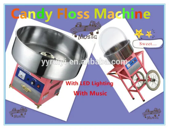 950W Stainless steel bowl candy floss machine