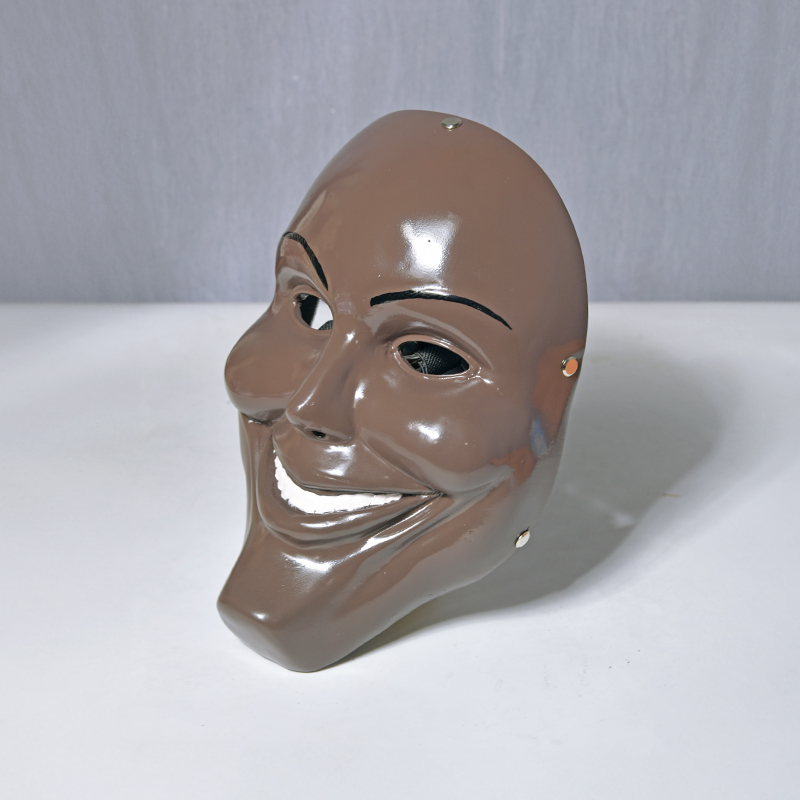 Brown Creepy Grin Horror PVC Mask