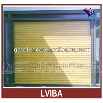 Wood-looking garage door & villa modern rolling garage door