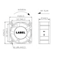 40x20 Explosion Proof DC Fan A6 Medizinische Ausrüstung